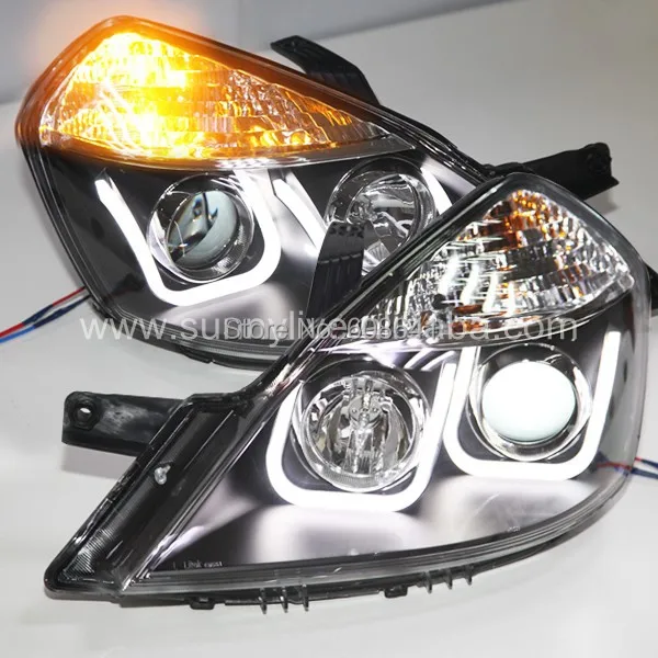 

For Excelle / Nubira / Forenza LED U Style Angel Eyes Head Light For Buick 2008 - 2012 year