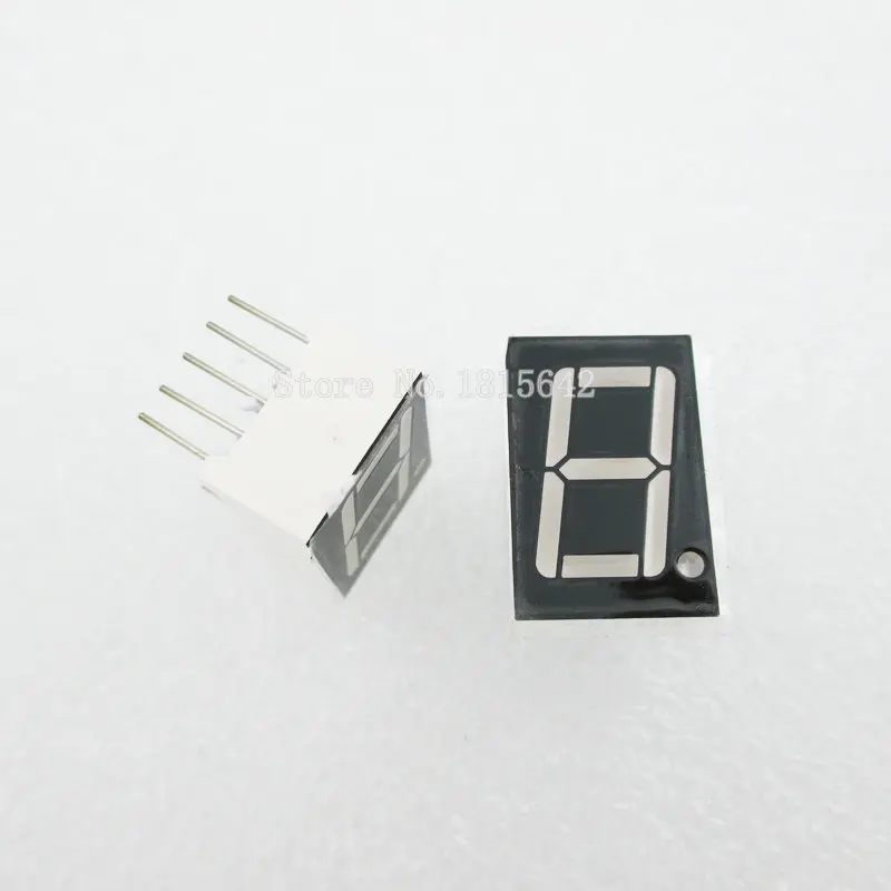 

10PCS/LOT 1 bit 1bit Digital Tube Common Anode Positive Digital Tube 0.56" 0.56in. Red LED Display 7 Segment Digit
