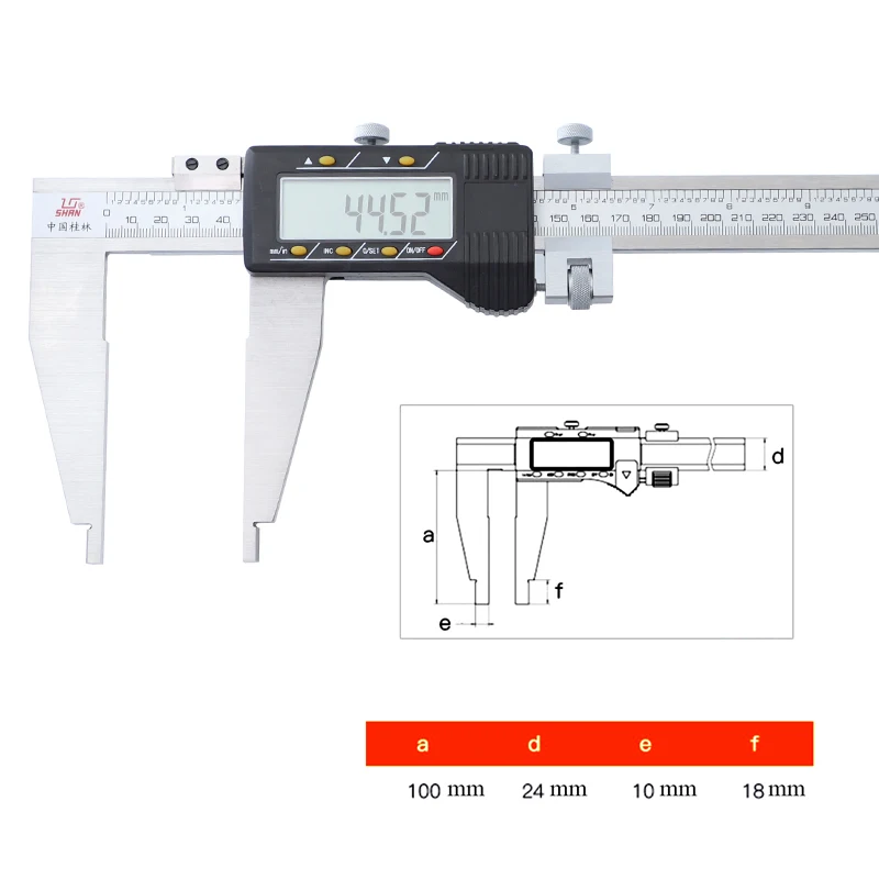 Цифровой штангенциркуль 0-500 мм/0,01 электронные Штангенциркули из нержавеющей стали дюймов/мм микрометр измерительные инструменты
