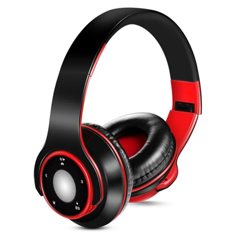 Online Auriculares inalámbricos Bluetooth ndhu bajos estéreo Audio Mp3 auriculares Bluetooth compatible con tarjeta SD con micrófono audifonos