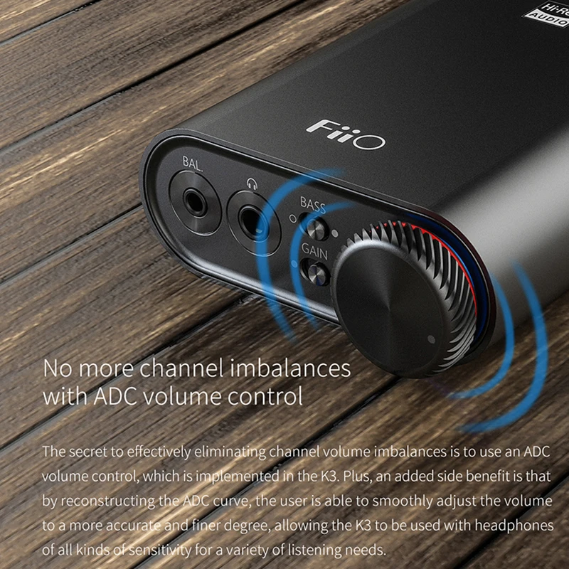 FiiO K3 Portable Headphone Amplifier DSD USB DAC for PC Support COAXIAL OPTICAL 2 5 BALANCE