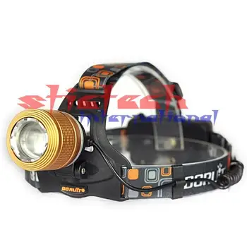 

by dhl or ems 20pcs Headlamp T6 2300LM XML XM-L LED Headlight Zoomable Head Torch Light 18650 lantern +US/EU AC Charger