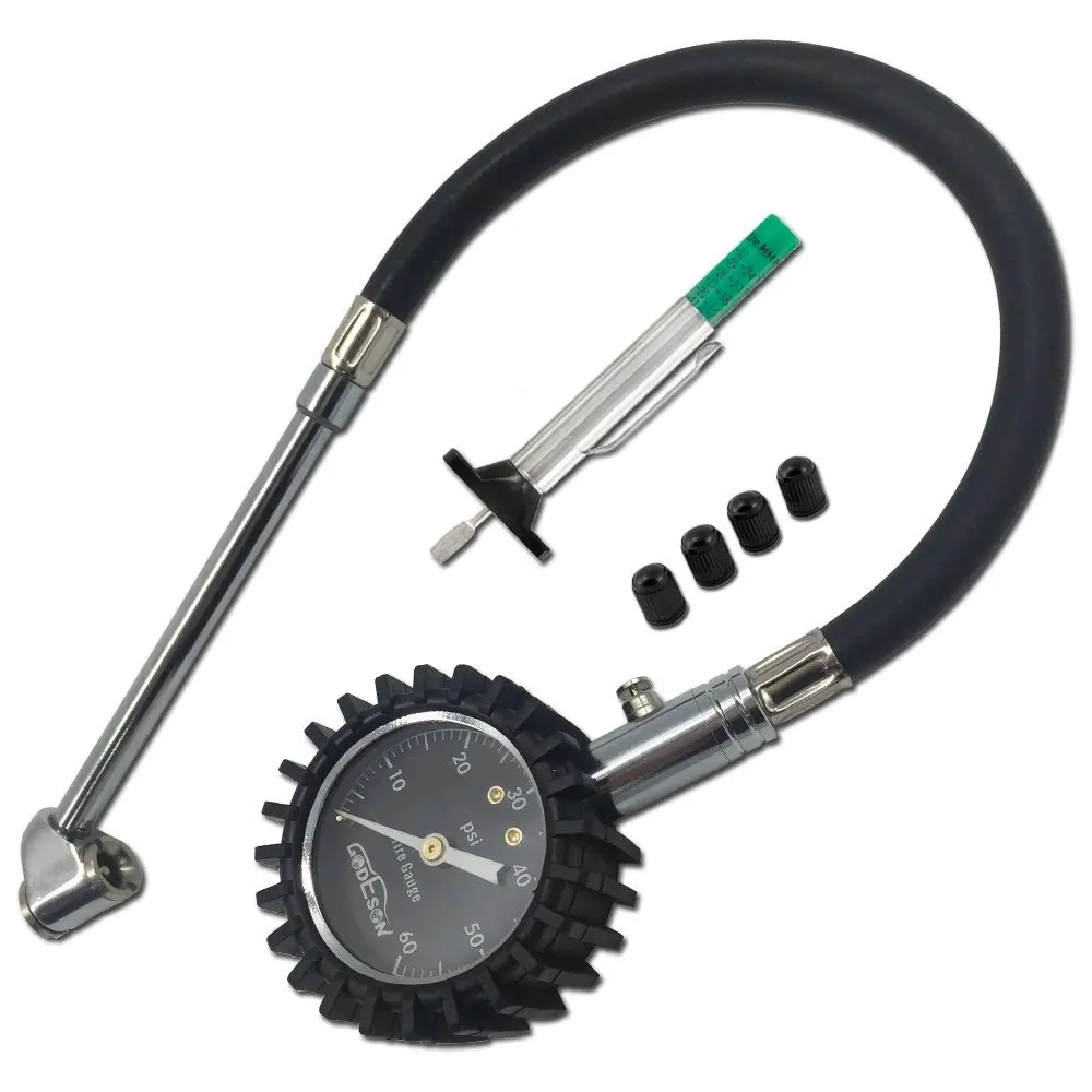 Датчик давления в шинах Godeson 0-60PSI светится темноте с колпачками для вентиля шин