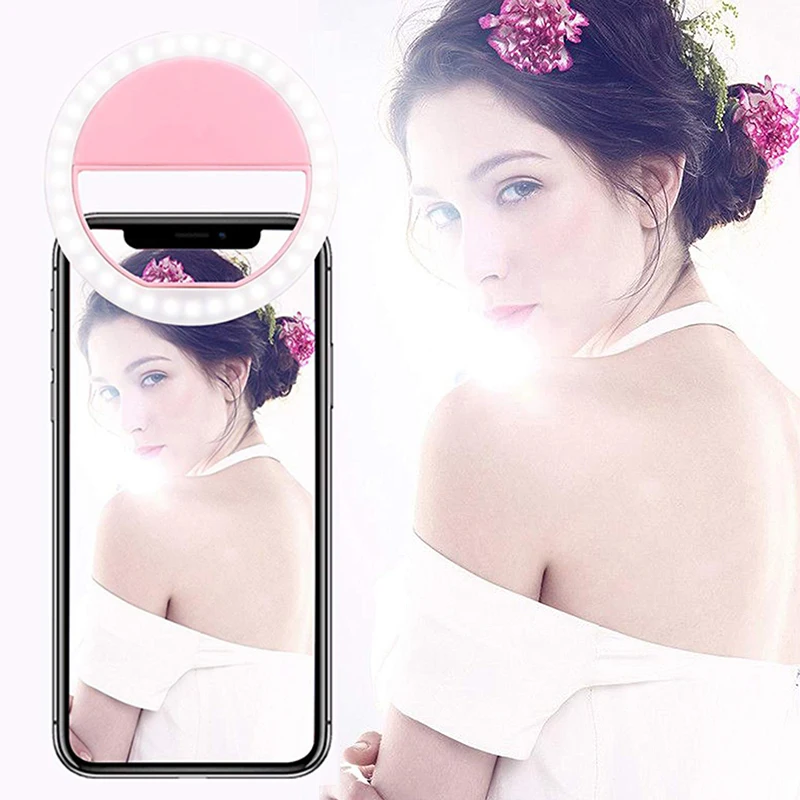 

LED Selfie Light Ring USB for Iphone Charging Lighting Night Darkness Enhancing Fill Selfie Led Light Phone Ipad Z2