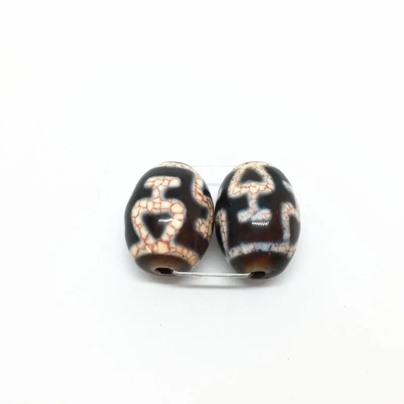 

2pcs/lots Natural Agate Loosing Beads 13mm*17.5mm Blood Silk Treasure Vase Pattern Amulet Spacer Accessory DIY Beads