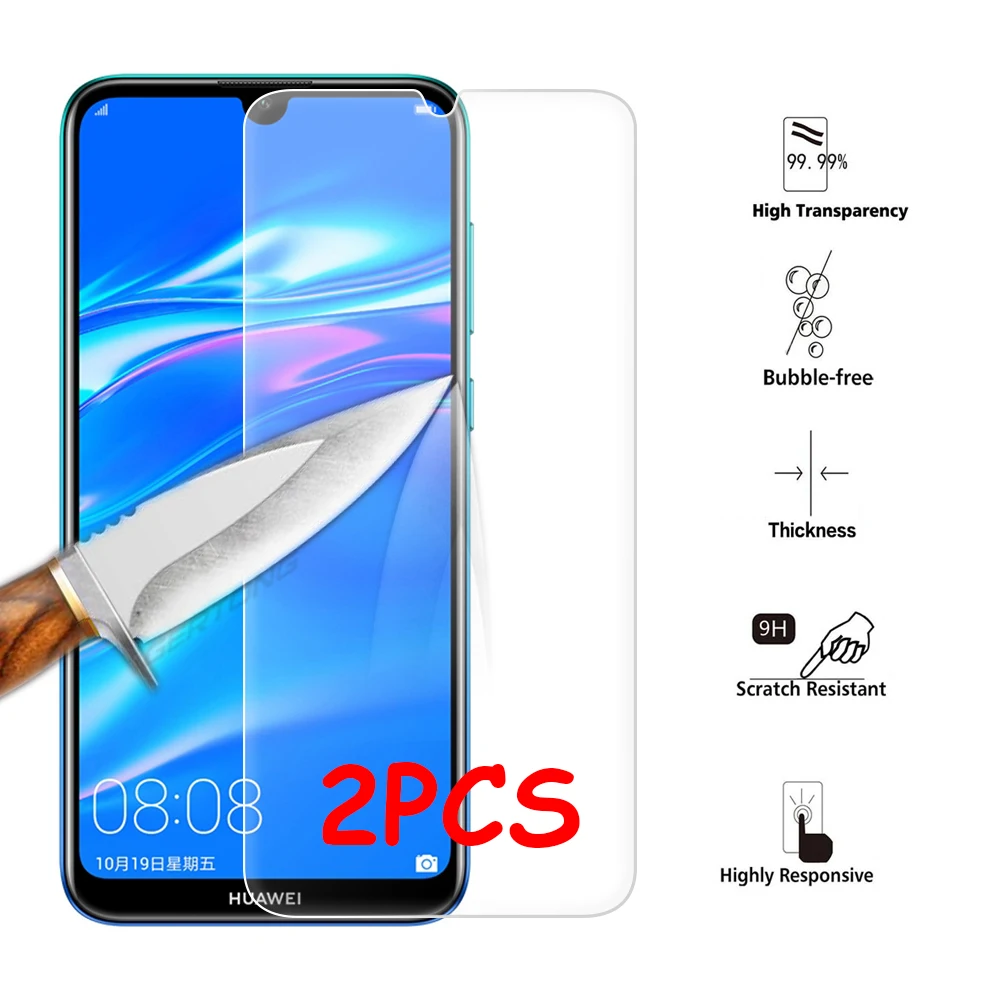 

High Clear Tempered Glass For Huawei Y9 Y6 Y7 Y5 2019 Y7 Prime Y6 Prime 2018 Screen Protector Transparent Glass Cover