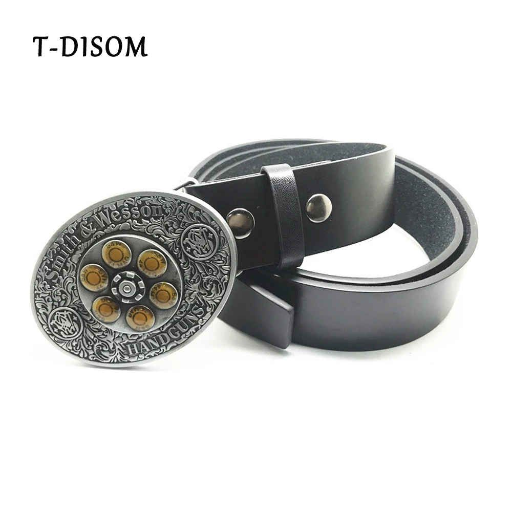 

T-Disom Smith Wesson 44MAG Spinner Western Belt Buckles With Good Plating For Mens Accessories Matched With Belts Drop shipping