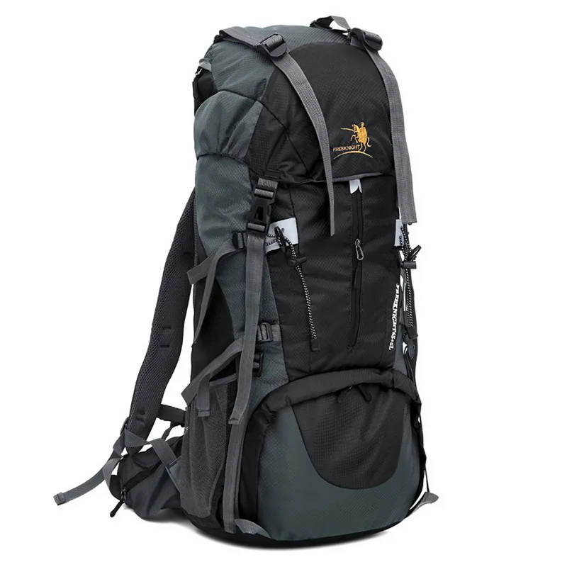 Laamei Large Travel Backpack 60L Waterproof Nylon Men Women Climb Backpack Climb Knapsack Camp Hike Backpack Back Bag