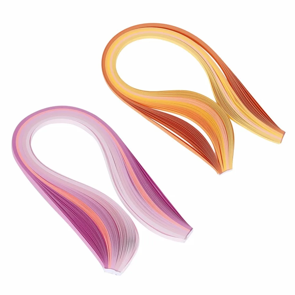 

Gradually Changing Color Paper Set Forming Tool Drawing Material Handmade DIY Folding Pink Paper Quilling