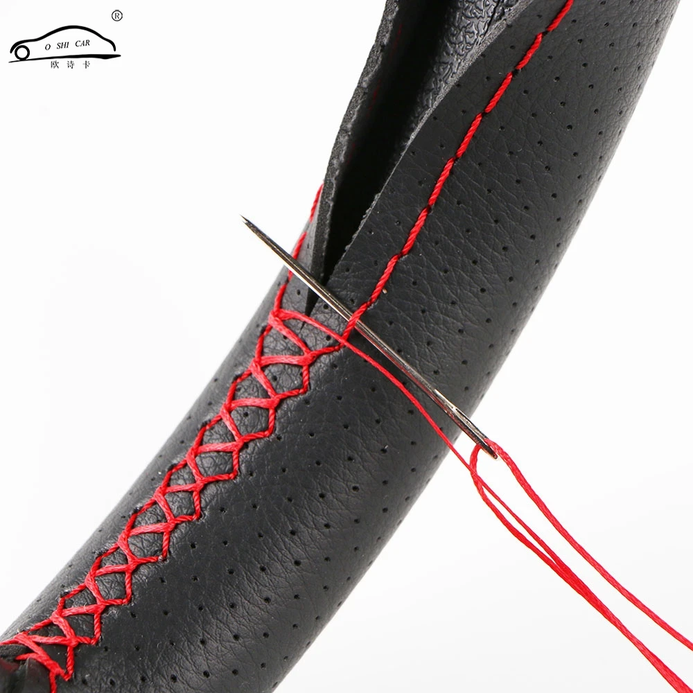Durable ventilate Car Steering Wheel Cover With Needles and Thread /summer Micro Fiber Leather Steering-Wheel covers Durable ventilate Car Steering Wheel Cover With Needles and Thread /summer Micro Fiber Leather Steering-Wheel covers