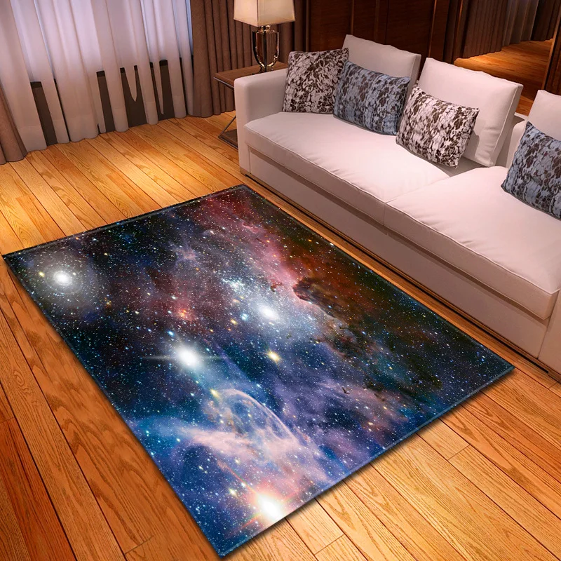 Загадочные Galaxy Звездное небо печатные ковры для гостиной, спальни, коврики для детской комнаты, игровые коврики современного большого размера, мягкий ковер - Цвет: 10