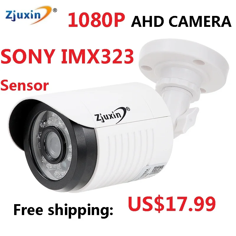 1PC Zjuxin ahd camera 1080p 5 24 LED ahd 2mp camera with HD 3 6mm lens