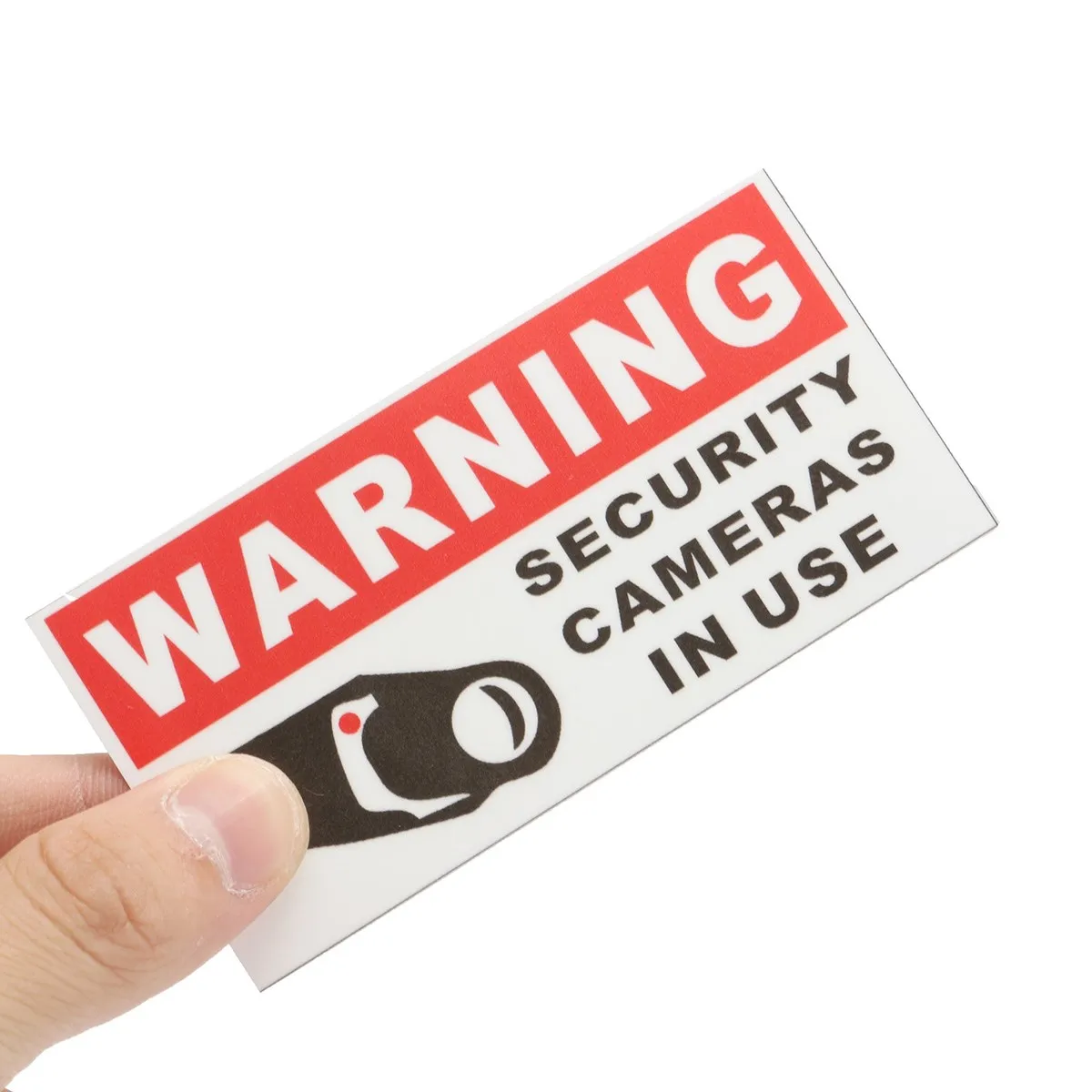 8 шт. камеры безопасности в использовании Водонепроницаемый самостоятельно adhensive Предупреждение Наклейки Детская безопасность знаков деколь