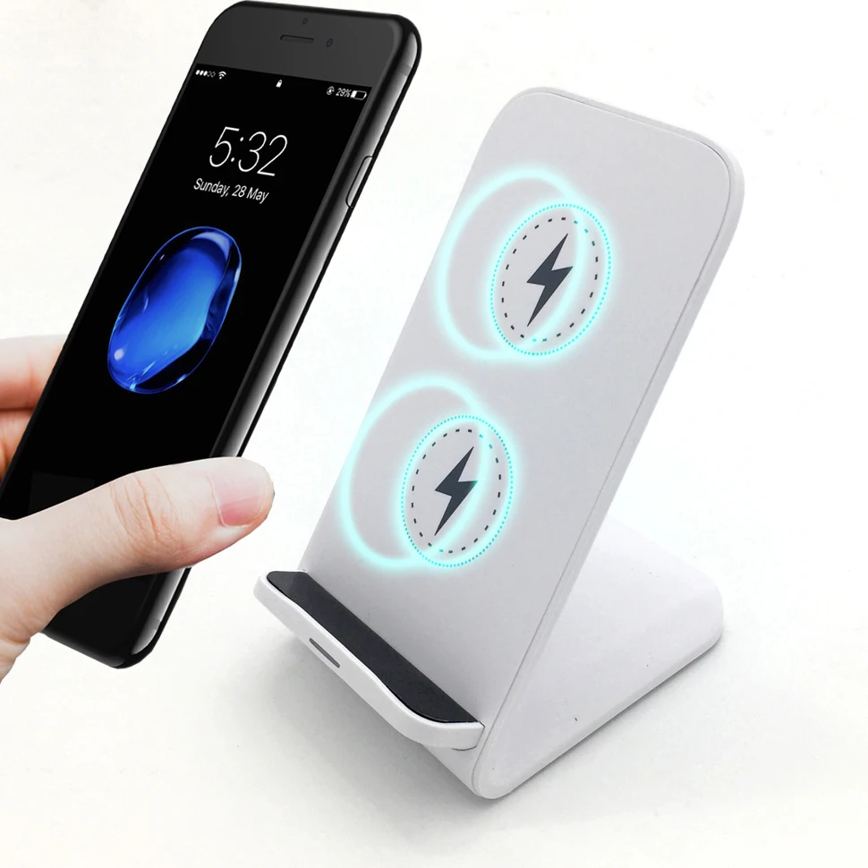 10W Qi Wireless Charger For iPhone For Samsung S9 S8 S7 Xiaomi 2 S Fast Charge Docking Station Dock Wireless Mobile Phone Holder 10W Qi Wireless Charger For iPhone For Samsung S9 S8 S7 Xiaomi 2 S Fast Charge Docking Station Dock Wireless Mobile Phone Holder