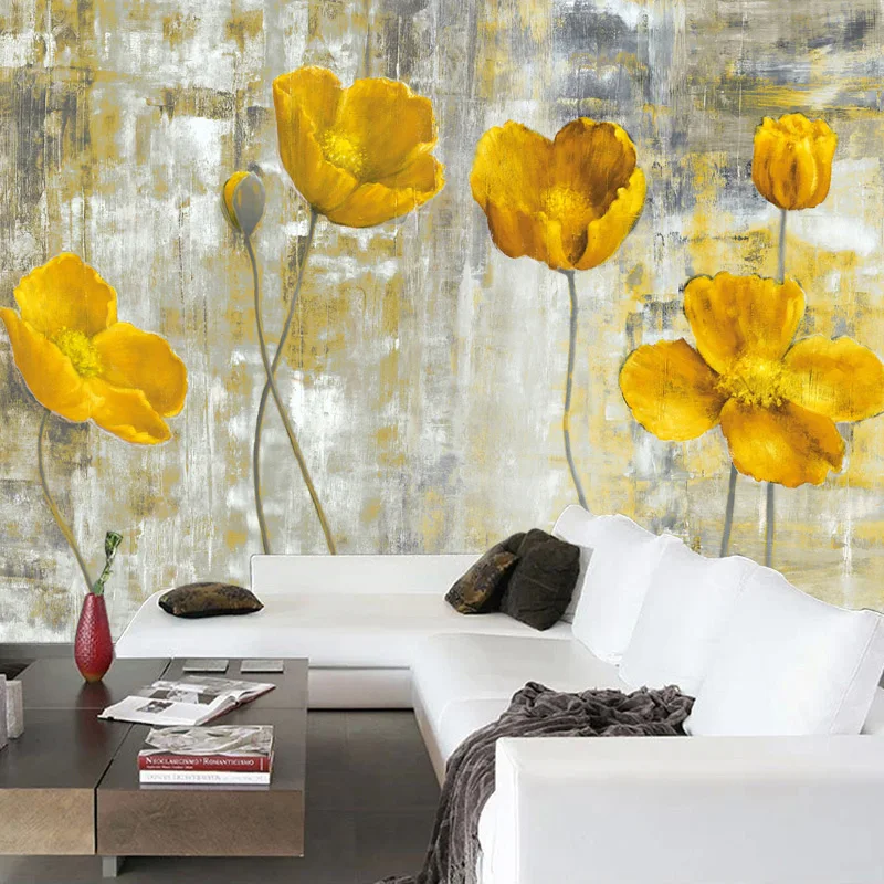 Custom 3D Wall Murals Wallpaper European Style Retro Abstract Flower Mural Art Living Room Bedroom Non-woven Backdrop Wallpaper Custom 3D Wall Murals Wallpaper European Style Retro Abstract Flower Mural Art Living Room Bedroom Non-woven Backdrop Wallpaper