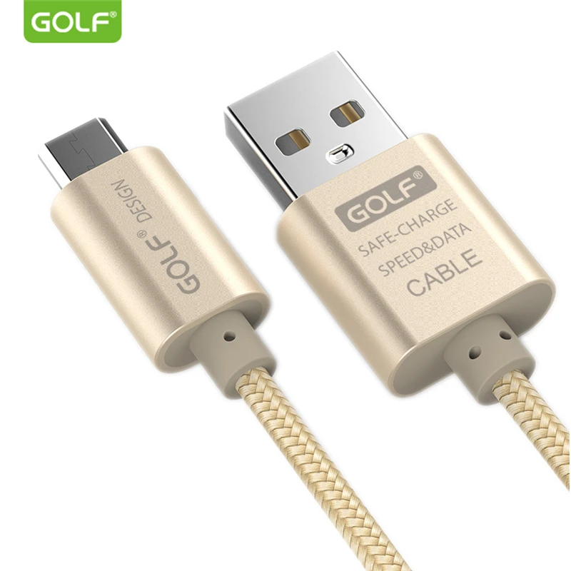 Зарядный кабель Micro USB в оплетке GOLF 1 м 5 2 3 для Samsung S6 S7 Edge LG G3 G4 V10 honor 6 зарядный