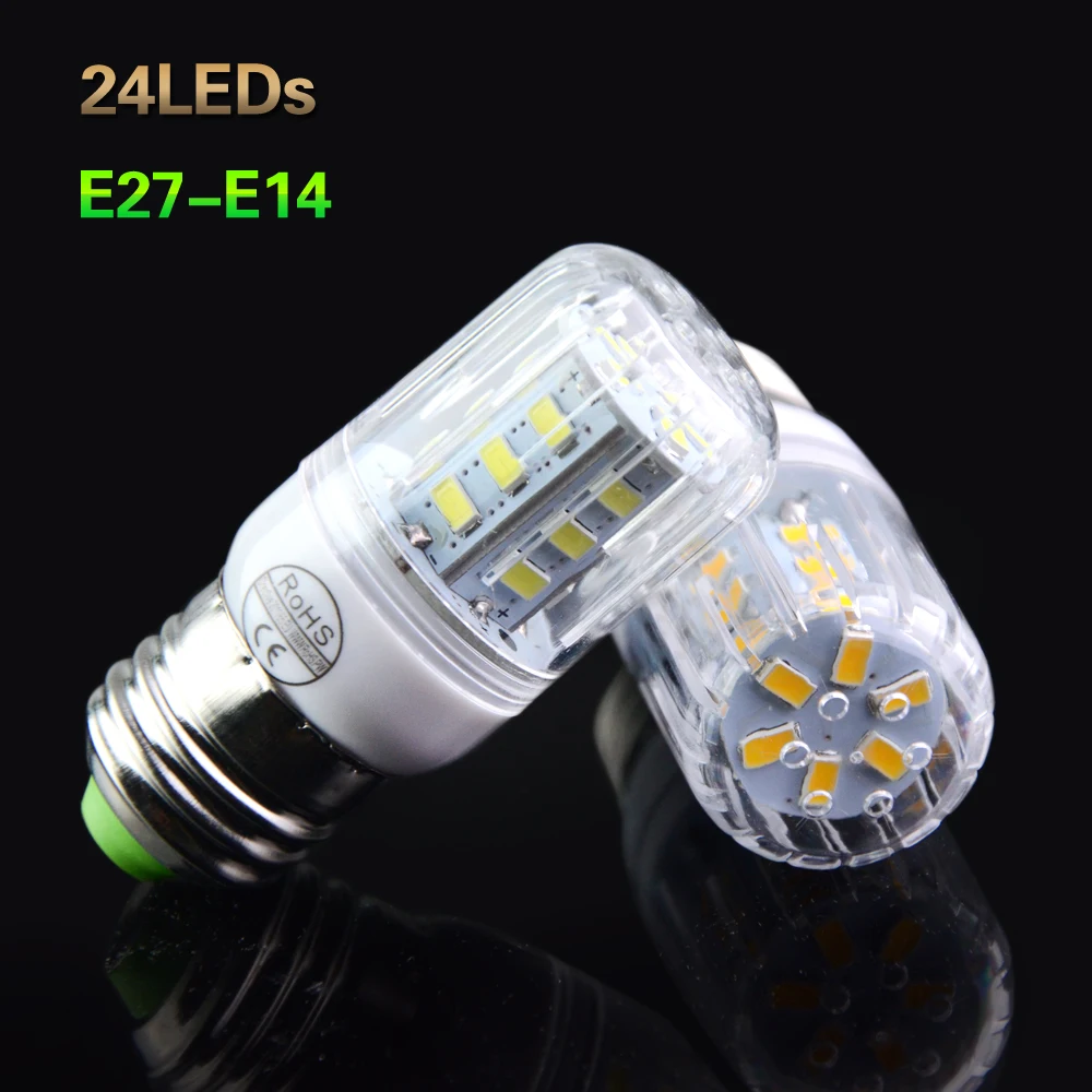 Светодиодная лампа Кукуруза 5730 SMD E14 E27 220 В перем. Тока 230 огнеупорная Радиационная