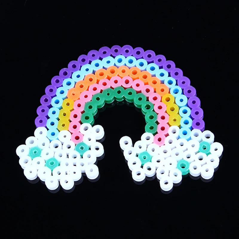 

LNRRABC 1000pcs 19 Colors Fashion Hama Perler Beads For Educate Kids Have Fun Child Gift