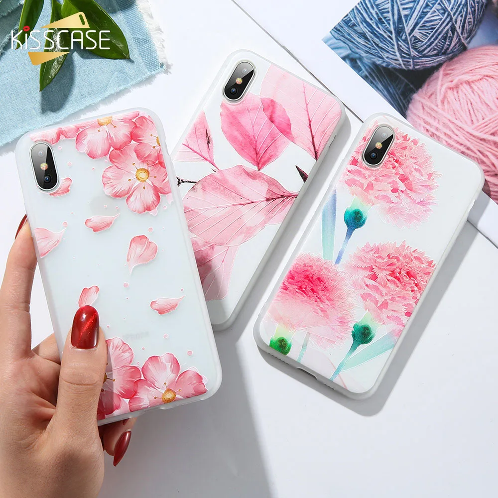 KISSCASE Flower Silicon Cover Case for Xiaomi 8 Redmi Note 5 lotus Flowers Phone Plus 4A 4X Coque Funda |