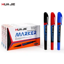 

Waterproof Marker Pens Office School Supplies 12Pcs Dual Tip Drawing Stationery Large Capacity Fast Dry Sign Marker Pens WR4014