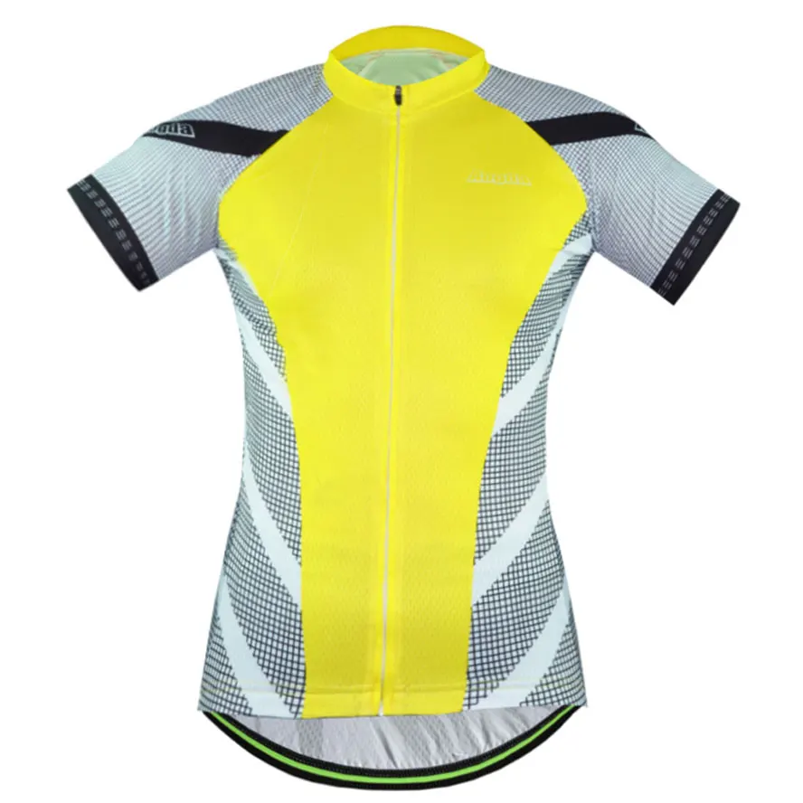 Antislip Aogda Bike Team Cycling Shirts Yellow Men's Bike Cycle MTB