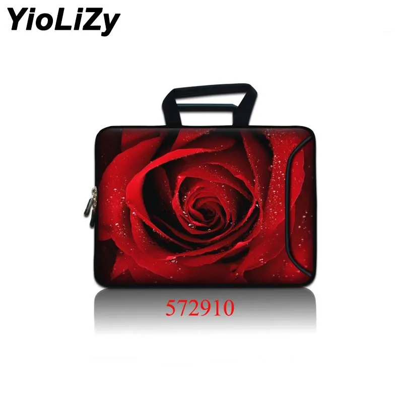 

print rose 9.7 11.6 13 13.3 14 15.4 15.6 17.3 Laptop briefcase Tablet Bag pouch Notebook protective case with pocket SBP-572910