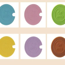 500 шт/партия стакан с пластиковой крышкой Анти-пыль крышка чашки уплотнения стеклянные кружки крышка чашки молока крышка с ложкой отверстие