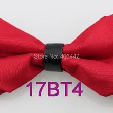 Yibei Coachella Галстуки взрослых красный галстук-бабочка Регулируемый одноцветное Цвет лук Галстуки алмаз кожа выбора из микрофибры бабочек предварительно связали