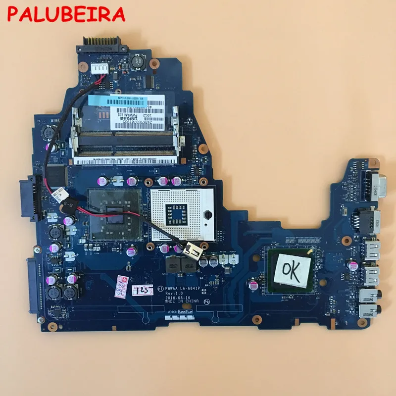 PALUBEIRA LA-6841P K000111590 подходит для Toshiba C660 Материнская плата ноутбука DDR3 GL40 тестирование работы