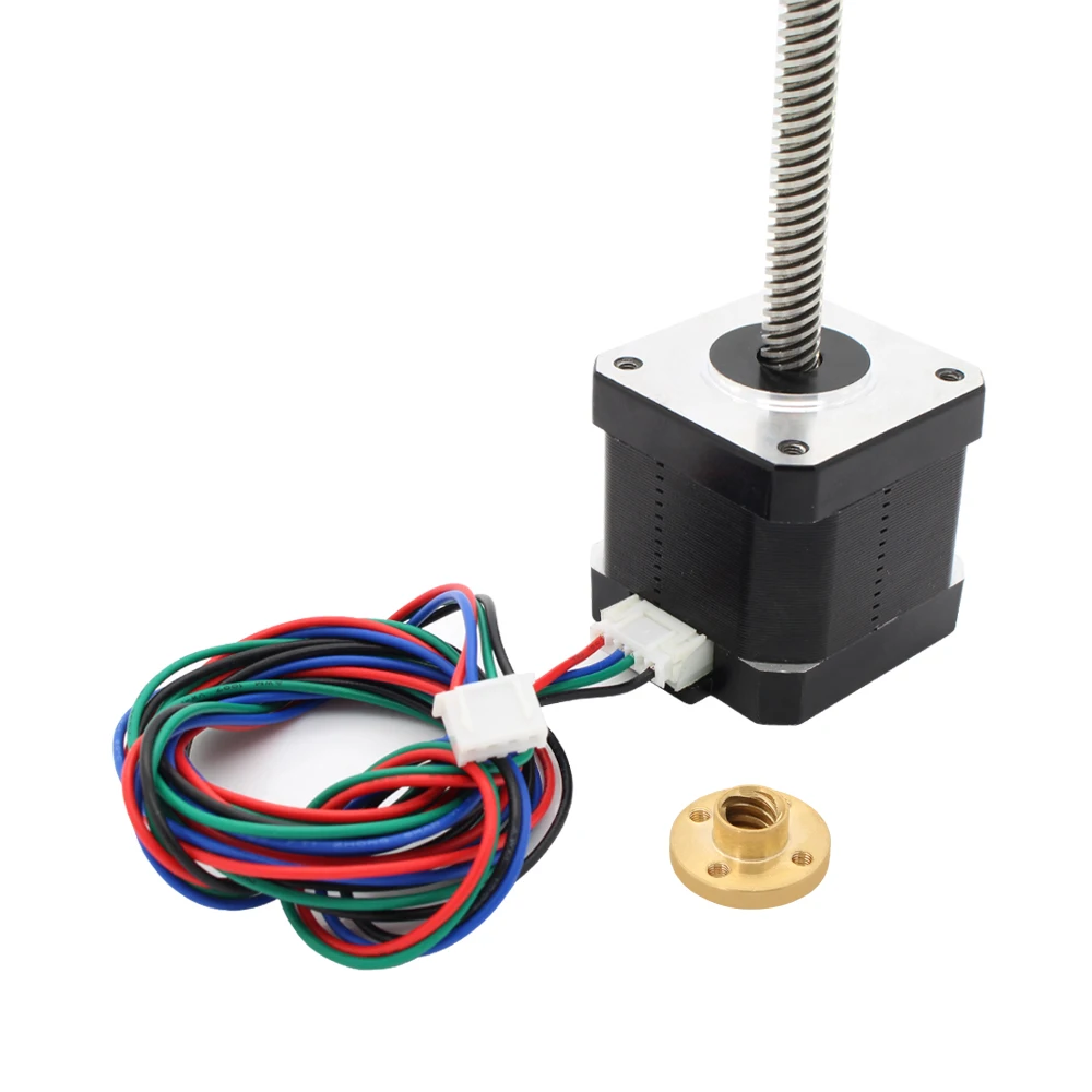 2pcs NEMA 17 Lead Screw 300mm Stepper Motor Z Axis 3D Printer KIT Step Motor for 3D Printer Free shipping