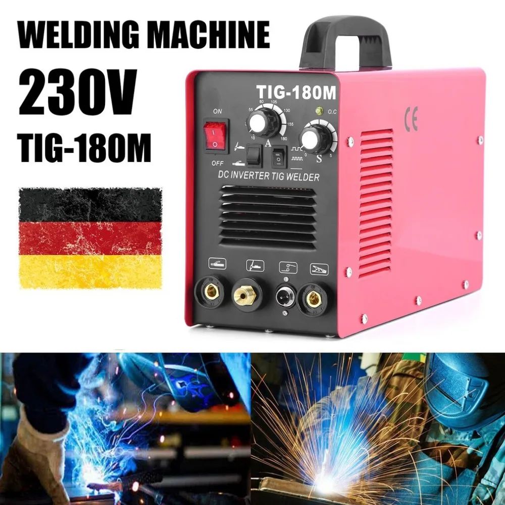 

Newest TIG-180M 230V Professional Electric Welder 2 In 1 Argon Arc Wire Welding Machine Welding Machine EU Socket