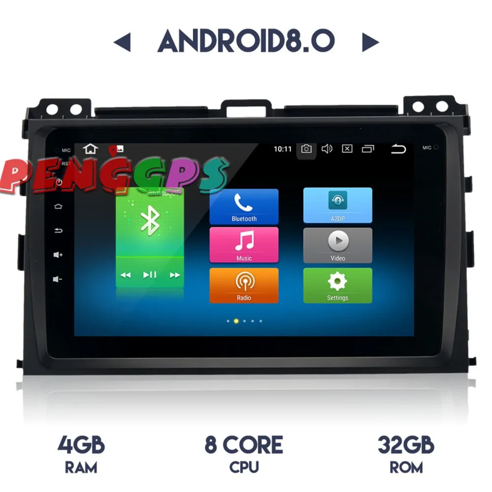 Gps Navi автомобильный Радио стерео головное устройство для Тойота старый Прадо 2004