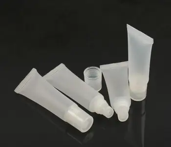 

100pcs/lot 10ml 15ml Frosted Lip Gloss Hose Empty Shower Gel Cosmetic Lip Tint Rouge Cream Soft Tube Refillable Bottles