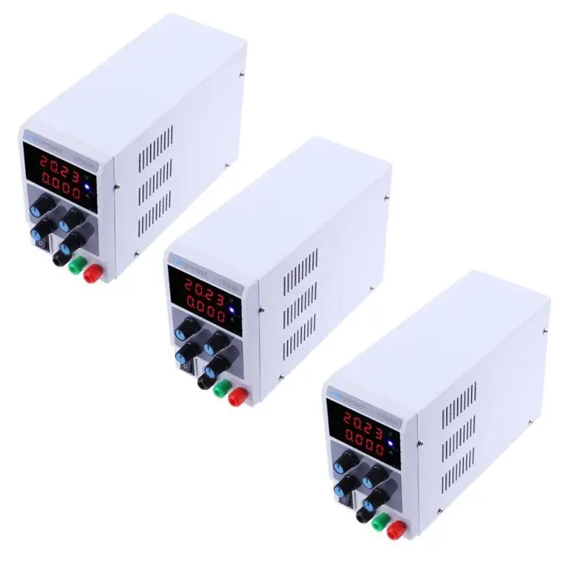 

Adjustable DC Regulated Power Supply 0-30V 0-10A 4 Bit Digital Display