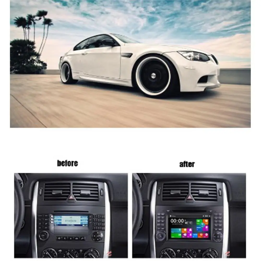 Cheap Eunavi 2 Din 7 Inch Car DVD Player For Mercedes/Benz/Sprinter/W209/W169/B200/A-class/W169/B-class/W245/B170 Wifi GPS FM Radio 2