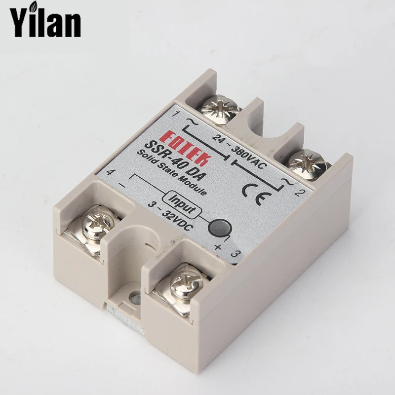 

CNOBLE solid state relay SSR-60DA SSR-80DA SSR-100DA 60A 80A 100A actually 3-32V DC TO 24-380V AC SSR 60DA 80DA 100DA top brand
