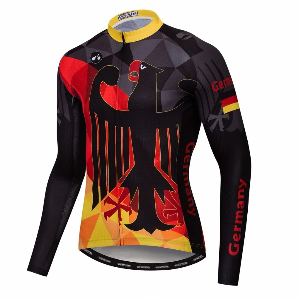 2019 Germany Cycling Long Jersey Men Mountain Bike Jersey Fall Pro Mtb