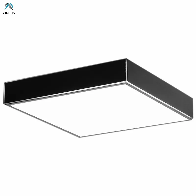 

Unique Square Remote Control Dimmable Led Ceiling Lamp Lustre White / Black Metal Luminarias Led Lighting Lamparas Fixtures
