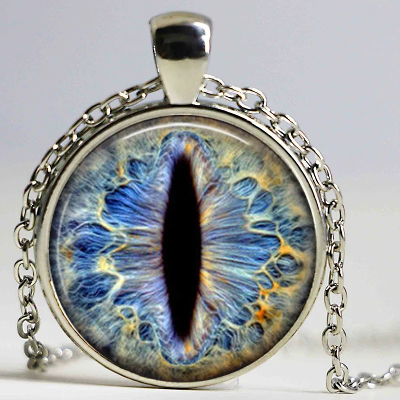 Frost Dragon Eye resin pendant,Dragon jewelry,dragon necklace charm necklacein Pendant