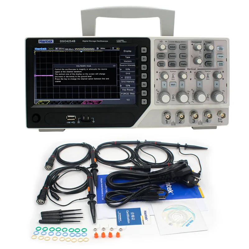 Hantek DSO4254B Oscilloscope Digital Handheld Portable 250MHz 4Channels