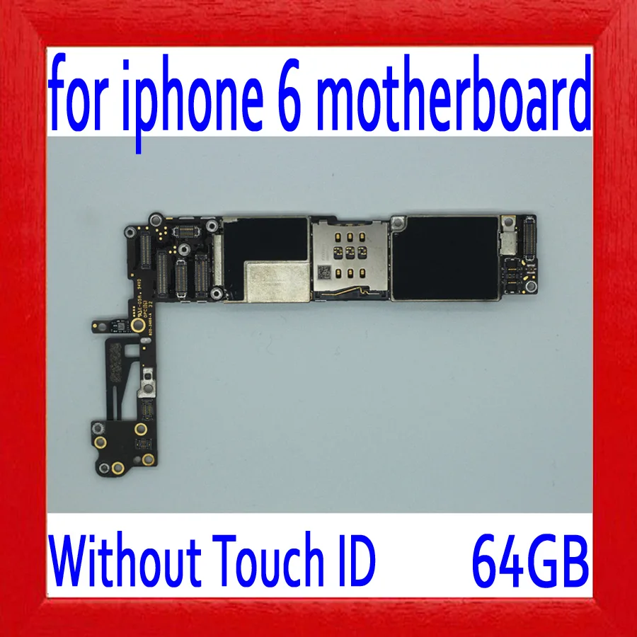 

64gb for iphone 6 Motherboard without Touch ID,100% Original unlocked for iphone 6 Mainboard with IOS System,Free Shipping