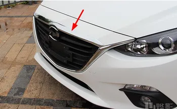 

fit for 2014 2015 2016 AXELA 3 chrome plated before the machine cover shield, trim molding grille trim flue gas grill bar 1