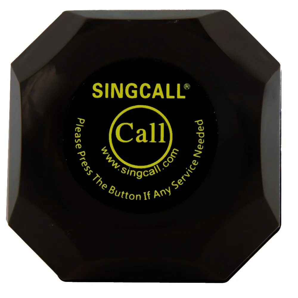 Беспроводная система пейджинга SINGCALL с одной кнопкой вызова и съемным