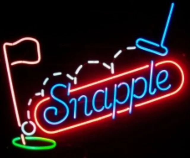 Custom Snapple Glass Neon Light Sign Beer Bar