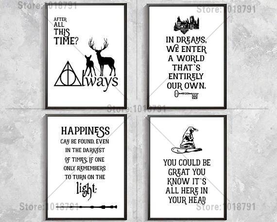 

RUXING Needlework DIY 5D Diamond Painting Cross Stitch Kits Harry Potter Full Mosaic Diamond Embroidery Home Decor