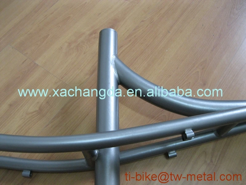 Clearance Titanium Cruiser Bike Frame Hot Sale Titanium Newsboy Bicycle Frames with Sand blasting Finished XACD Ti Bike Frames 4