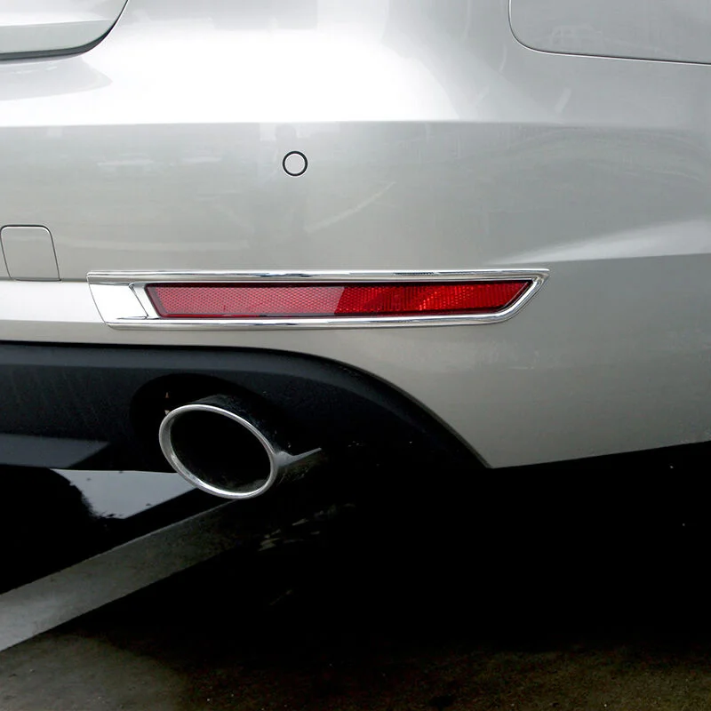 

Free Shipping High Quality ABS Chrome Rear Fog lamps cover Trim Fog lamp shade Trim For Audi A4 B9