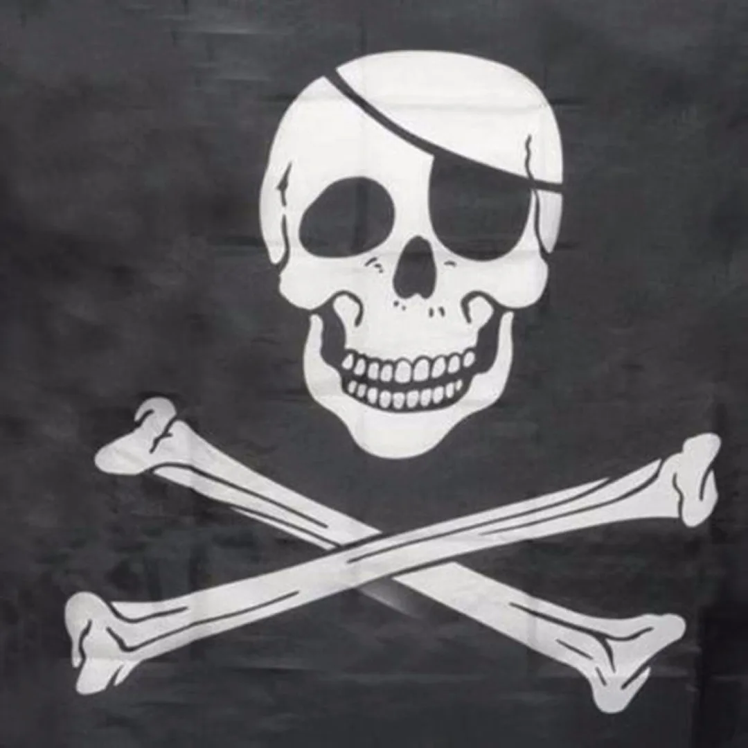 Mayitr Halloween Decor Skull and Cross Bone Sword Jolly Roger Pirate Flag 90x150cm