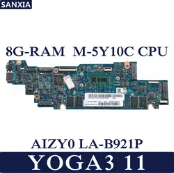 Kefu AIZY0 LA-B921P REV: 1,0 ноутбук материнская плата для Lenovo YOGA3 11 Йога Тесты Оригинал материнская плата 8G-RAM M-5Y10 Процессор