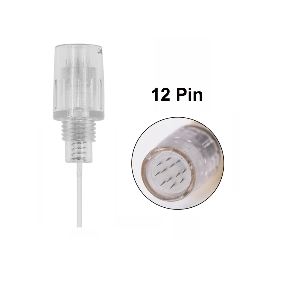 40 шт./лот 8 мм Винт одноразовые 12 Pin 36 Pin 3D микро нано круглые иглы картриджи для Charmant Liberty микроиглы Дерма ручка